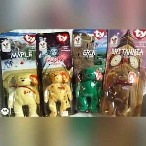 1999 Beanie Babies International Set of 4. Ronald McDonald House Charities
